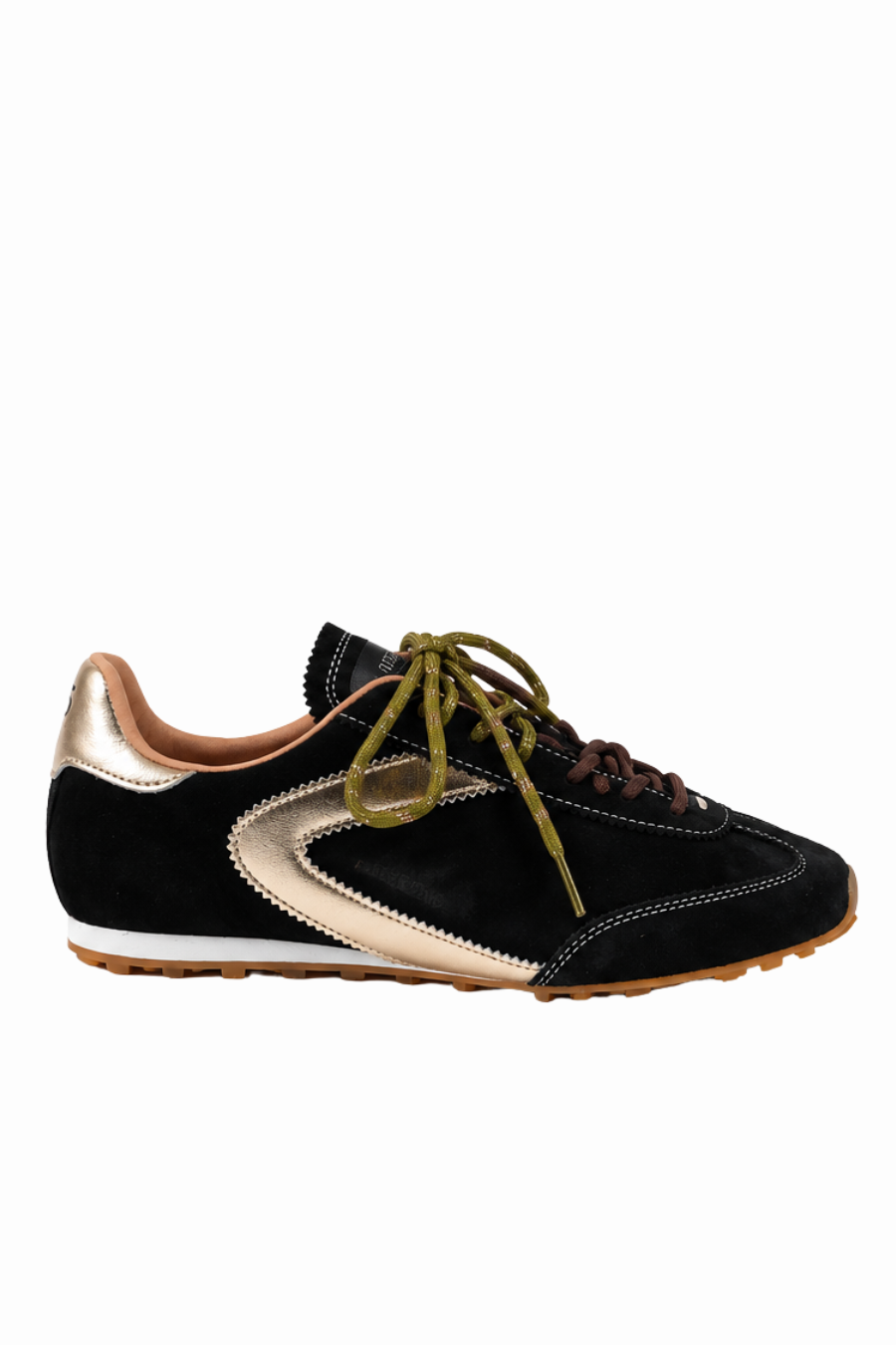 Zero Cent Cinq Astra Suede Sneaker - Black Gold