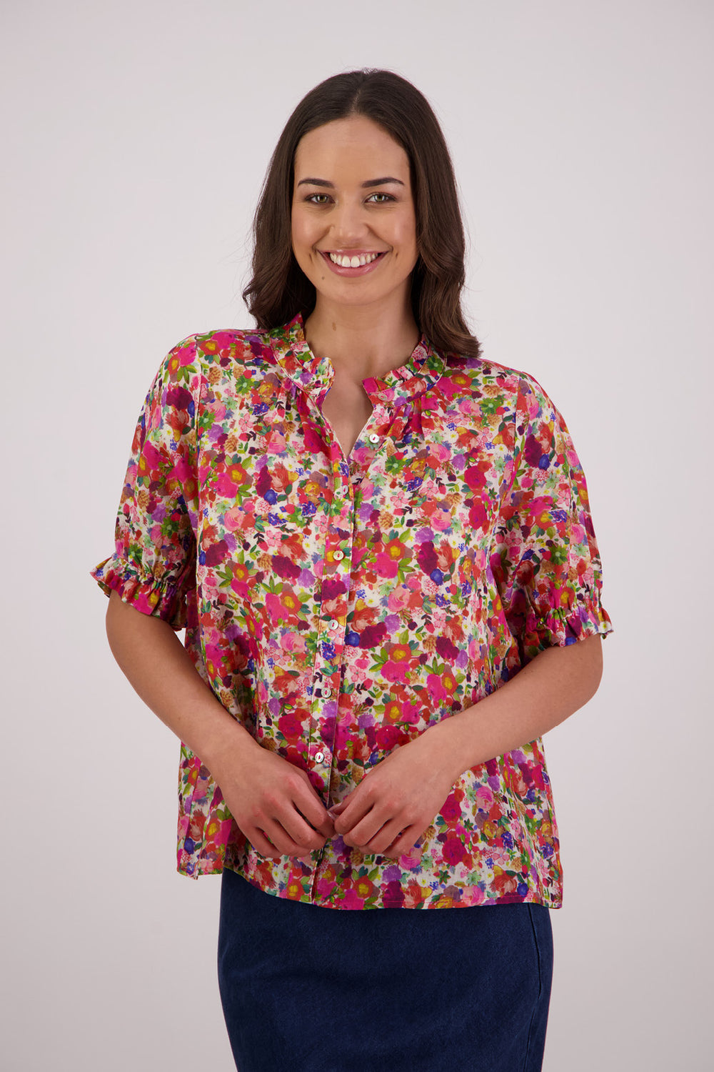 Briarwood Pearly Top - Bright Floral