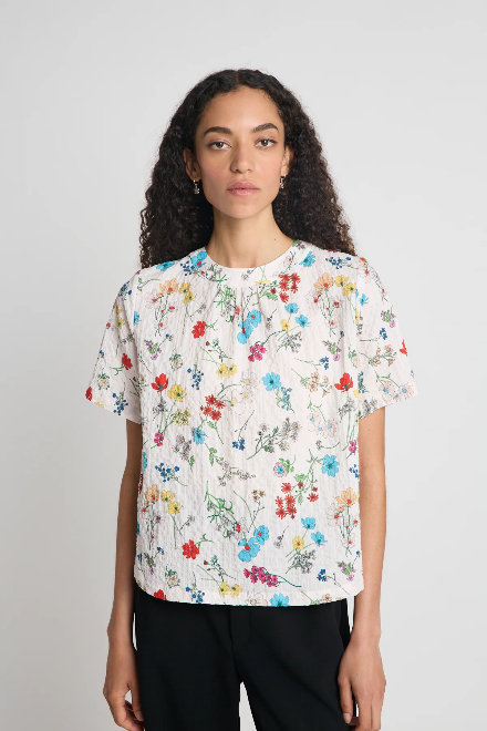 Twenty-Seven Names Time to Spare Tee – Cream Floral