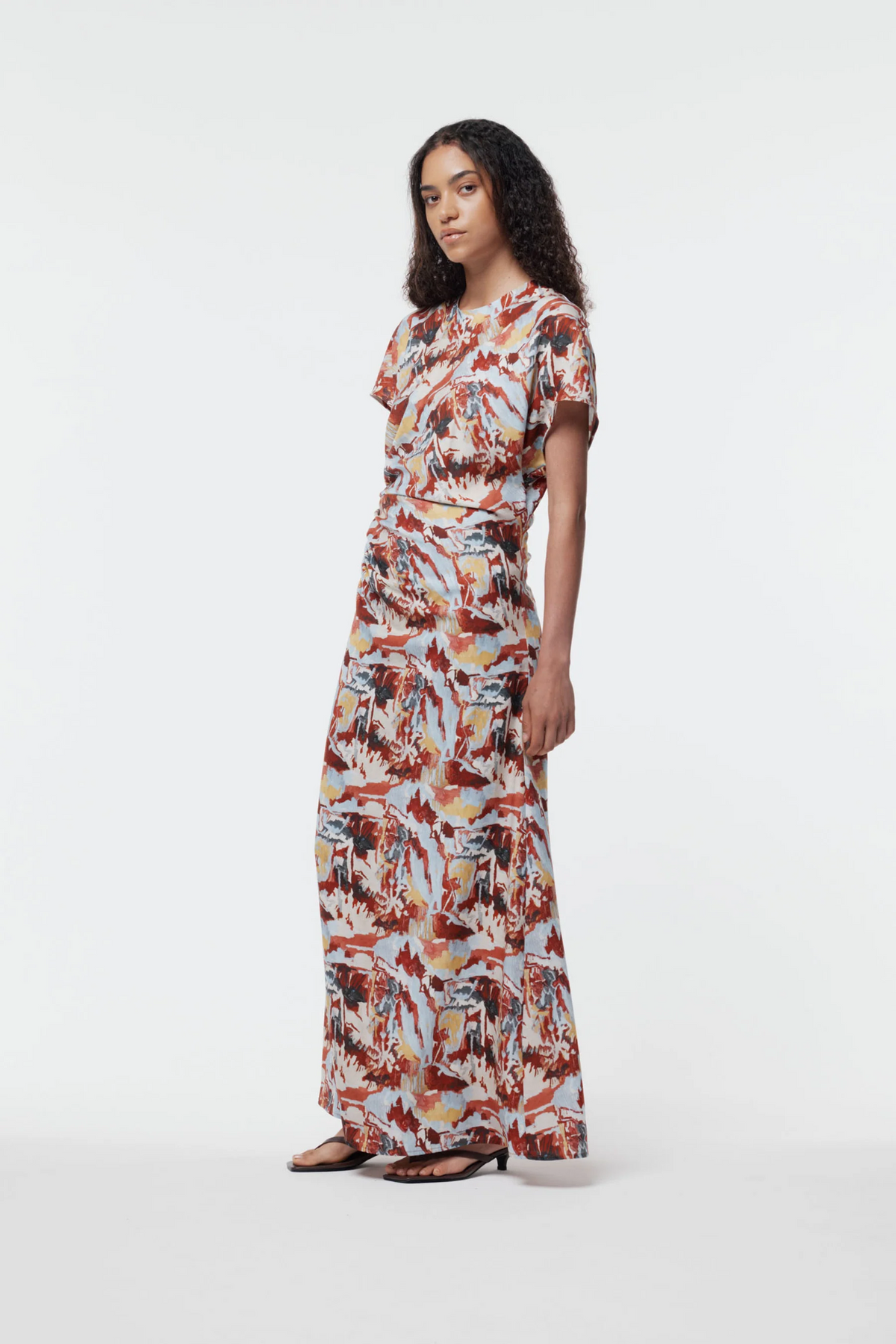 Gregory Terra Dress - Firebloom Print