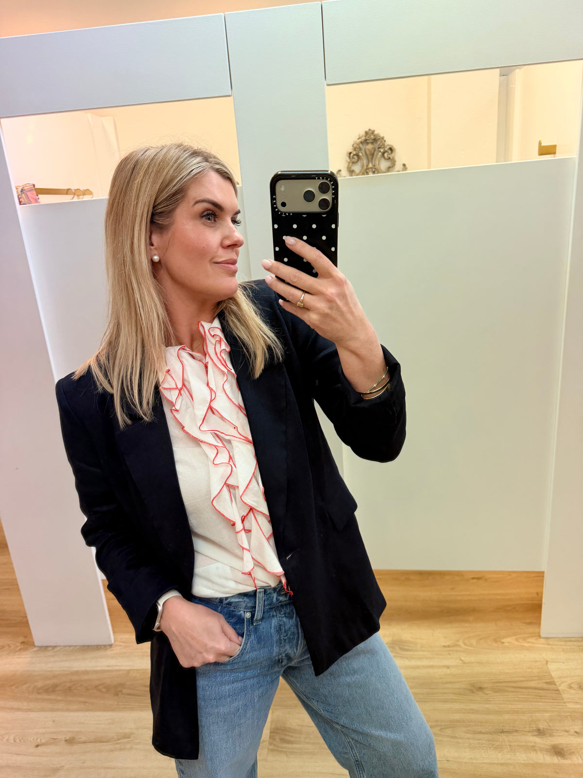 Drama the Label Blair Blazer – Exclusive Navy