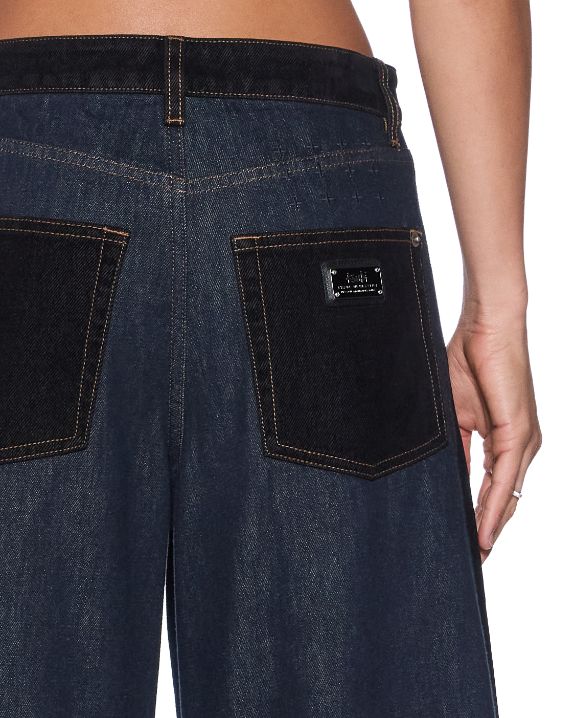 Barrel Jean Vixed Spliced - Black