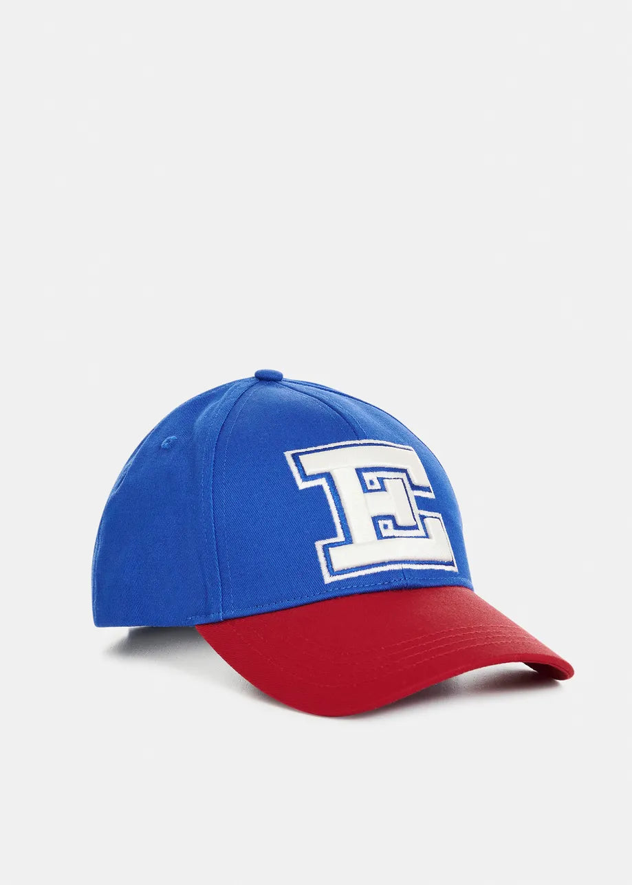 Blue/Red Embroidered Cap