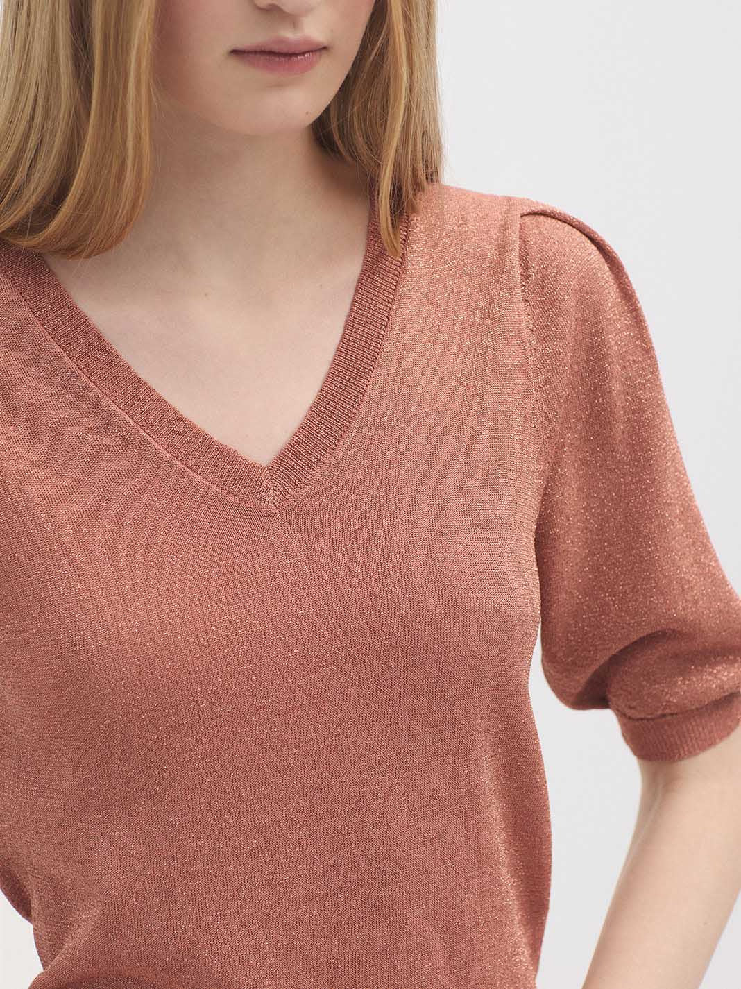 Lurex Cropped Jumper