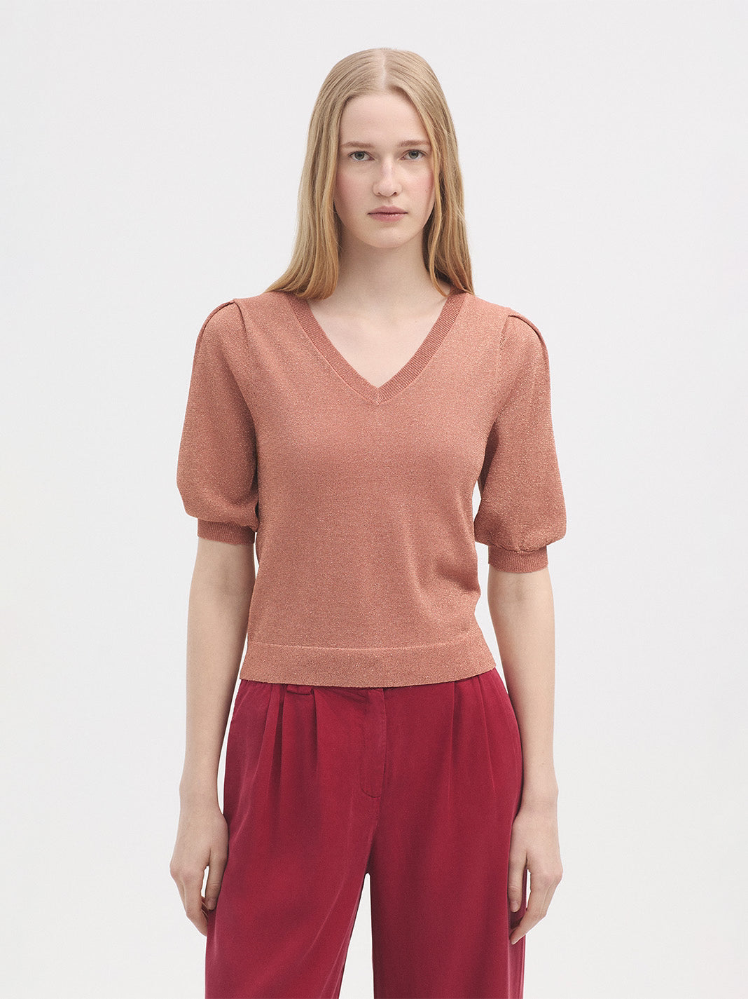Lurex Cropped Jumper