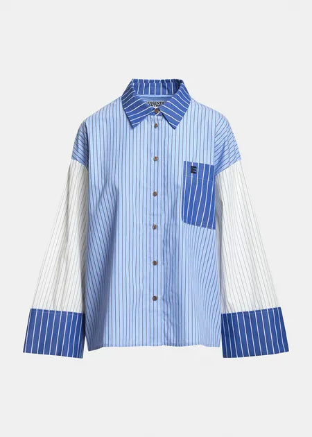 Essential Antwerp Kovid Shirt – Blue/Off White
