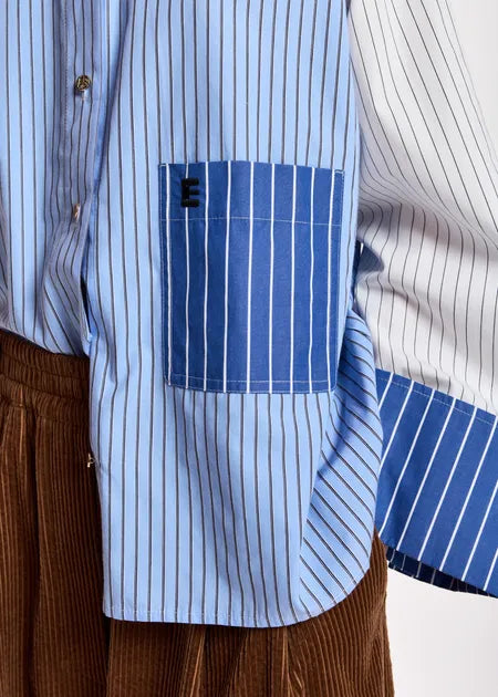 Essential Antwerp Kovid Shirt – Blue/Off White