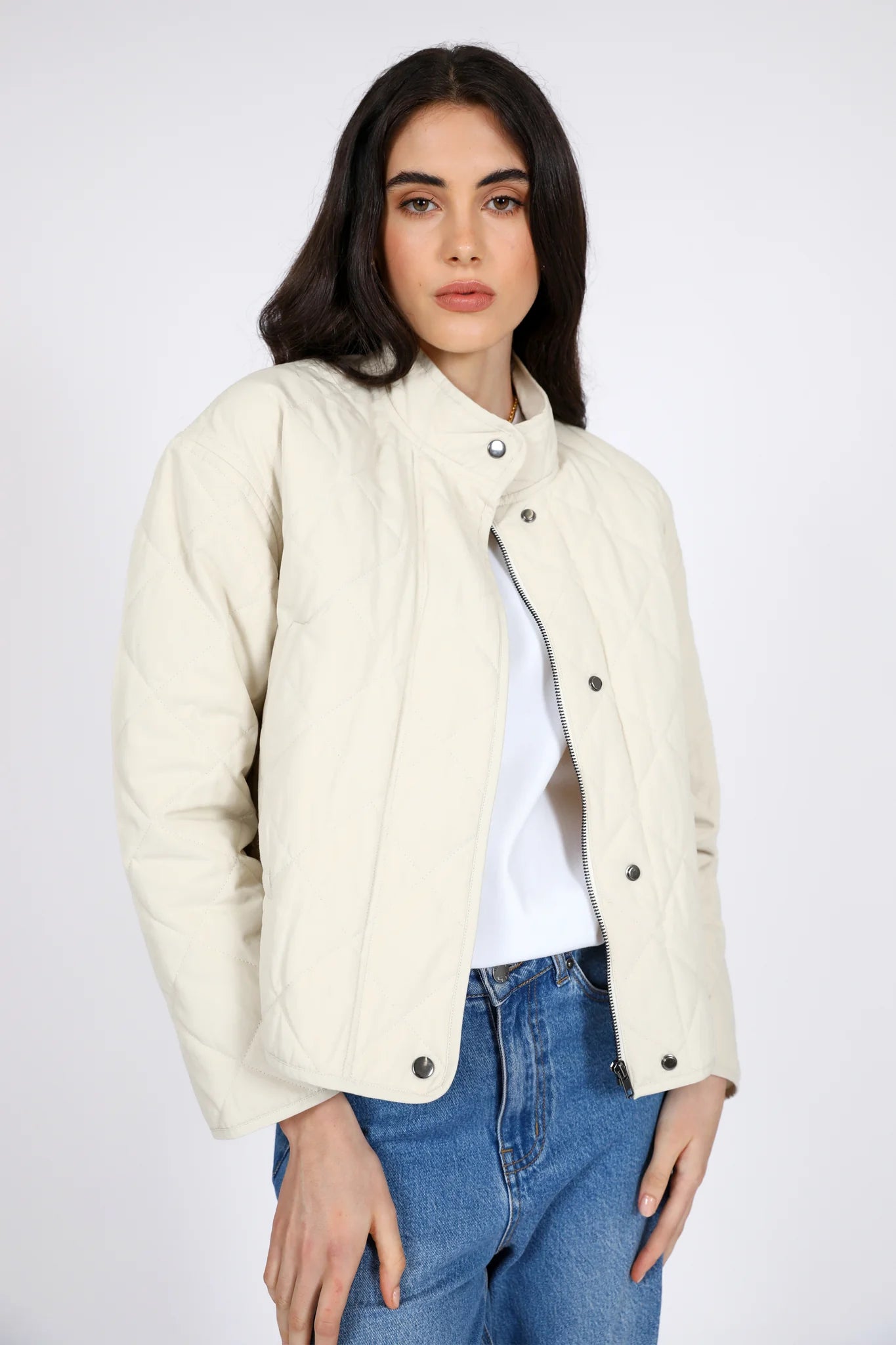 Kyoto Quilted Jacket – Oat