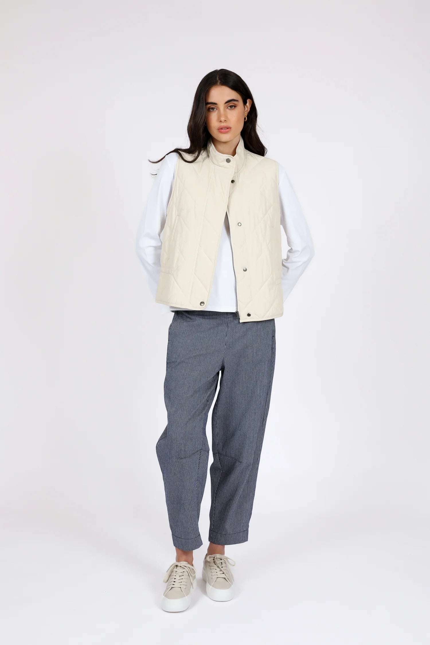 Kyoto Quilted Vest – Oat