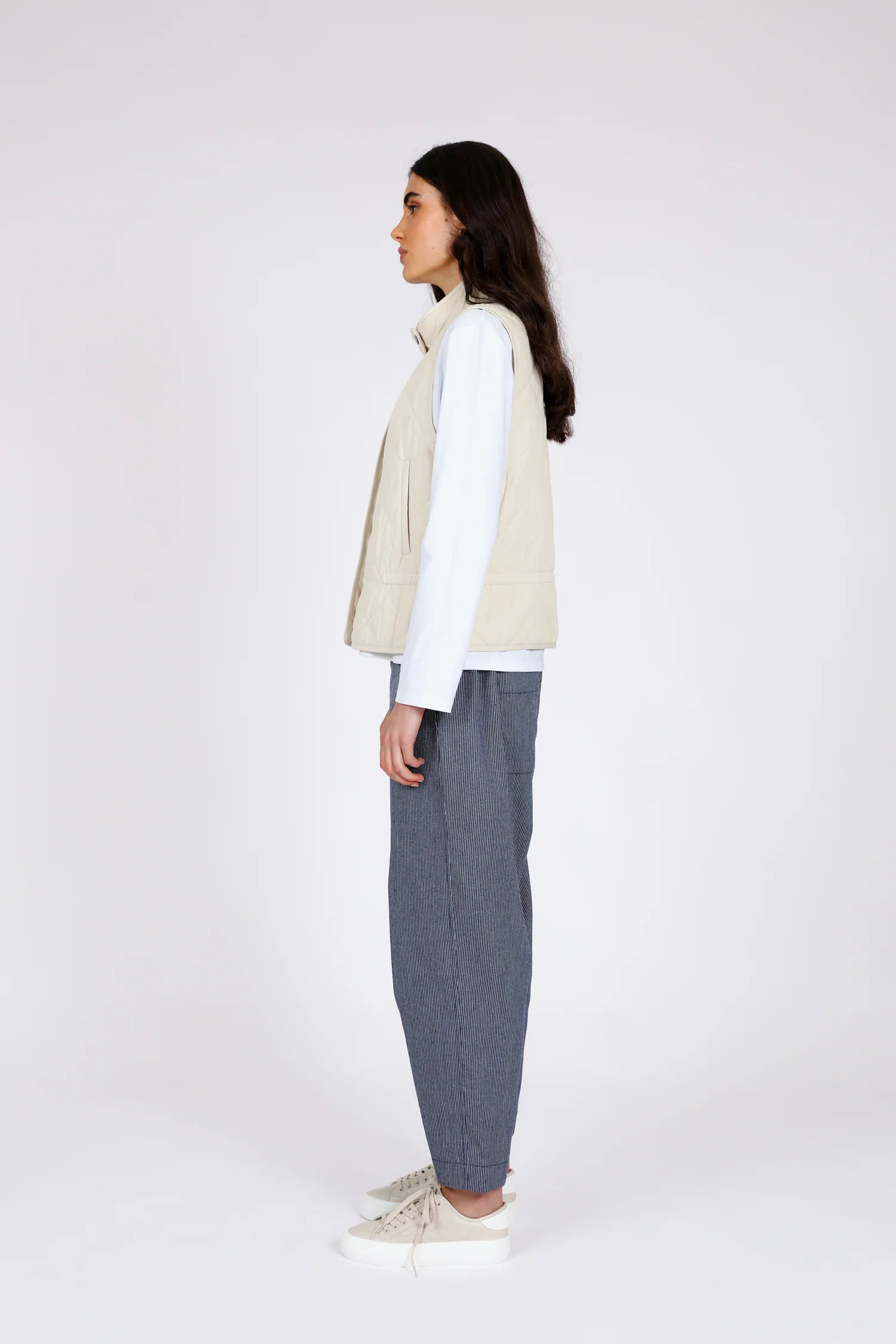 Kyoto Quilted Vest – Oat