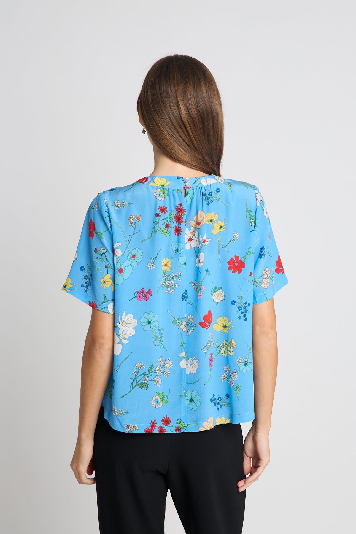 Twenty Seven Names Say it With Flowers Tee - Blue Floral
