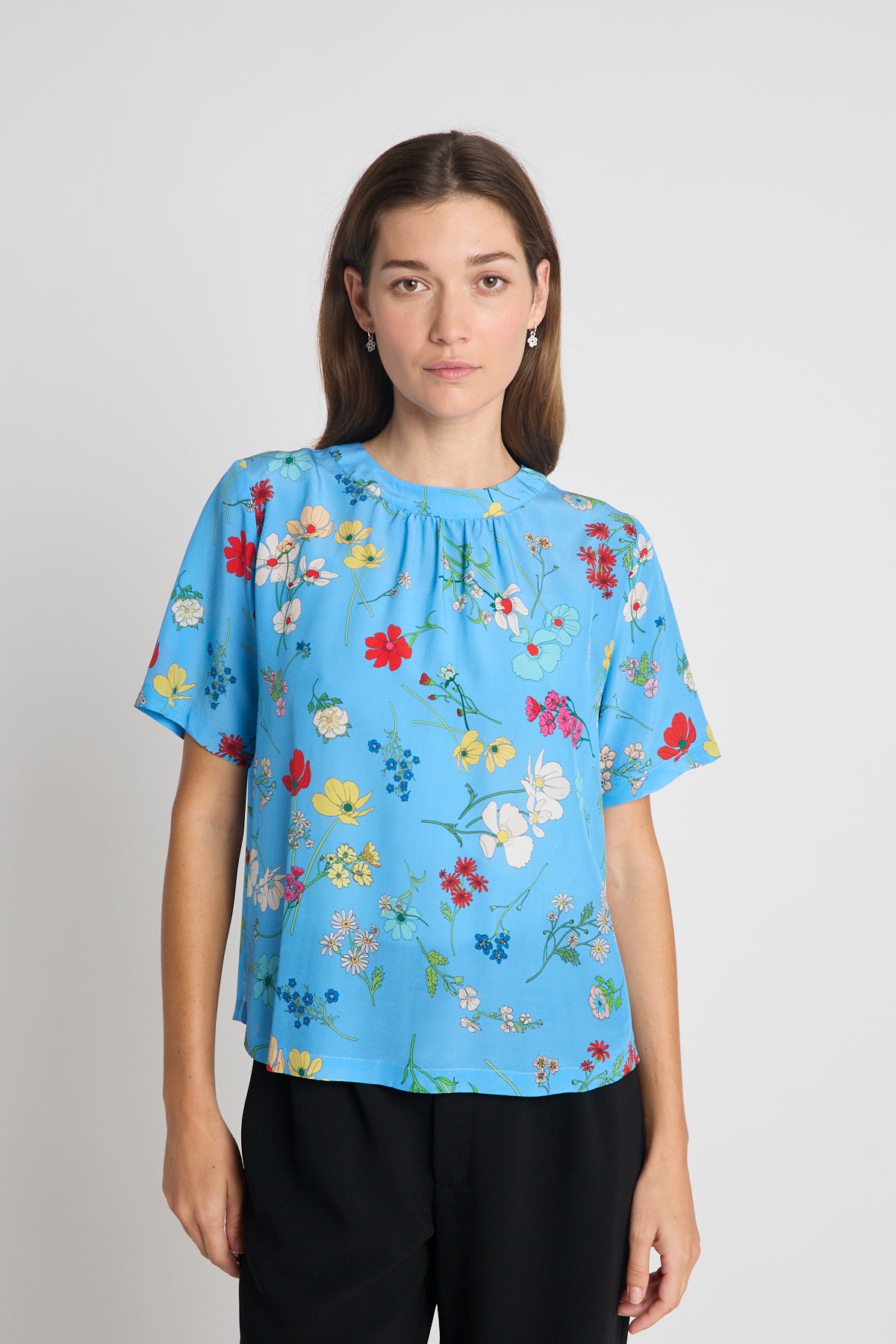 Twenty Seven Names Say it With Flowers Tee - Blue Floral