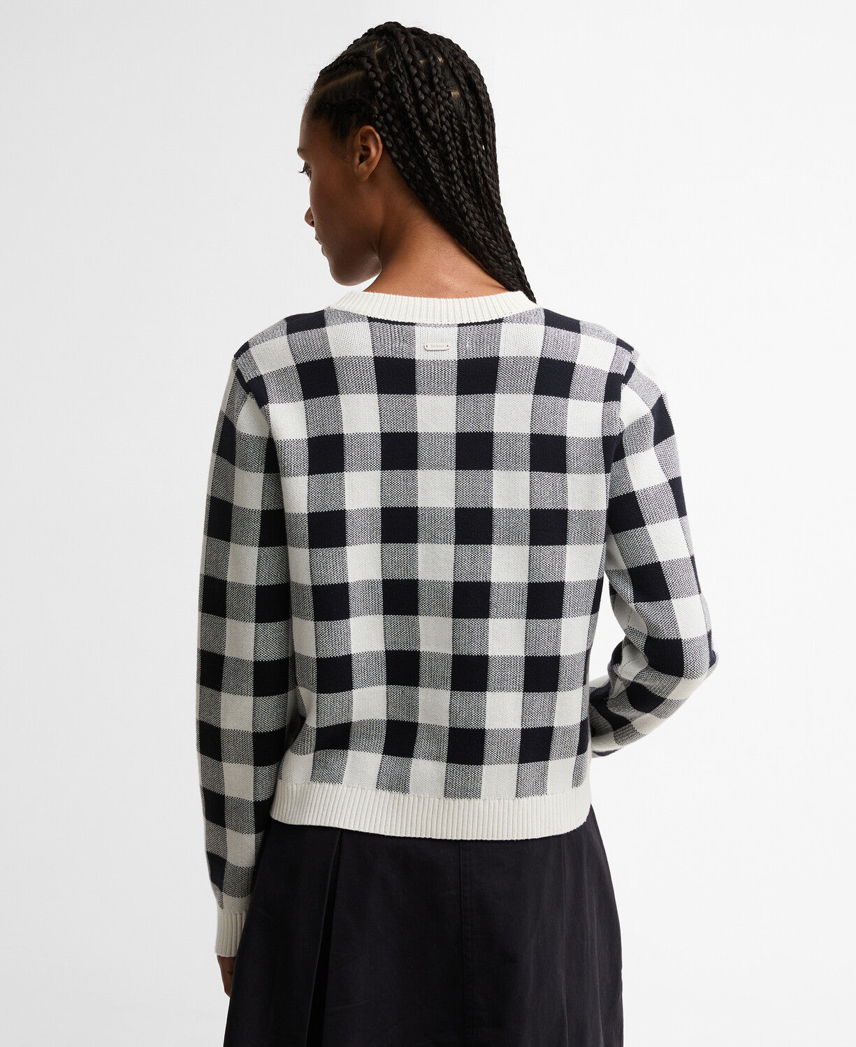 Barbour Avebury Gingham Crew Neck Jumper