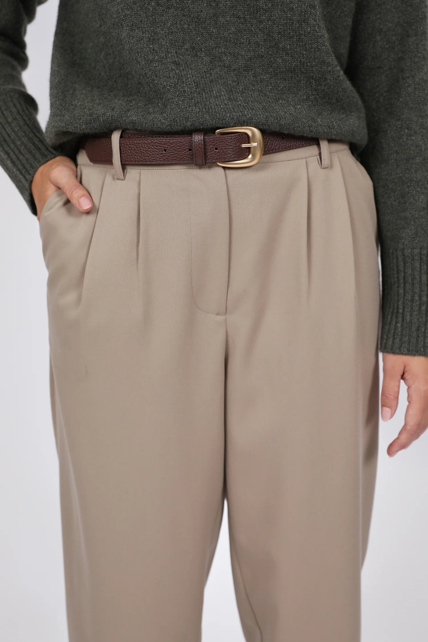 Ligne Tapered Pant - Ecru