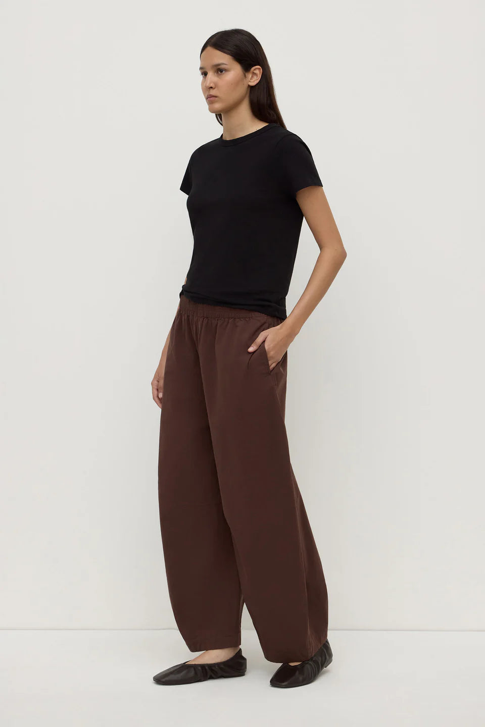 Assembly Label Lola Barrel Pant - Ganache