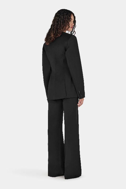 Maxine Collarless Blazer - Black