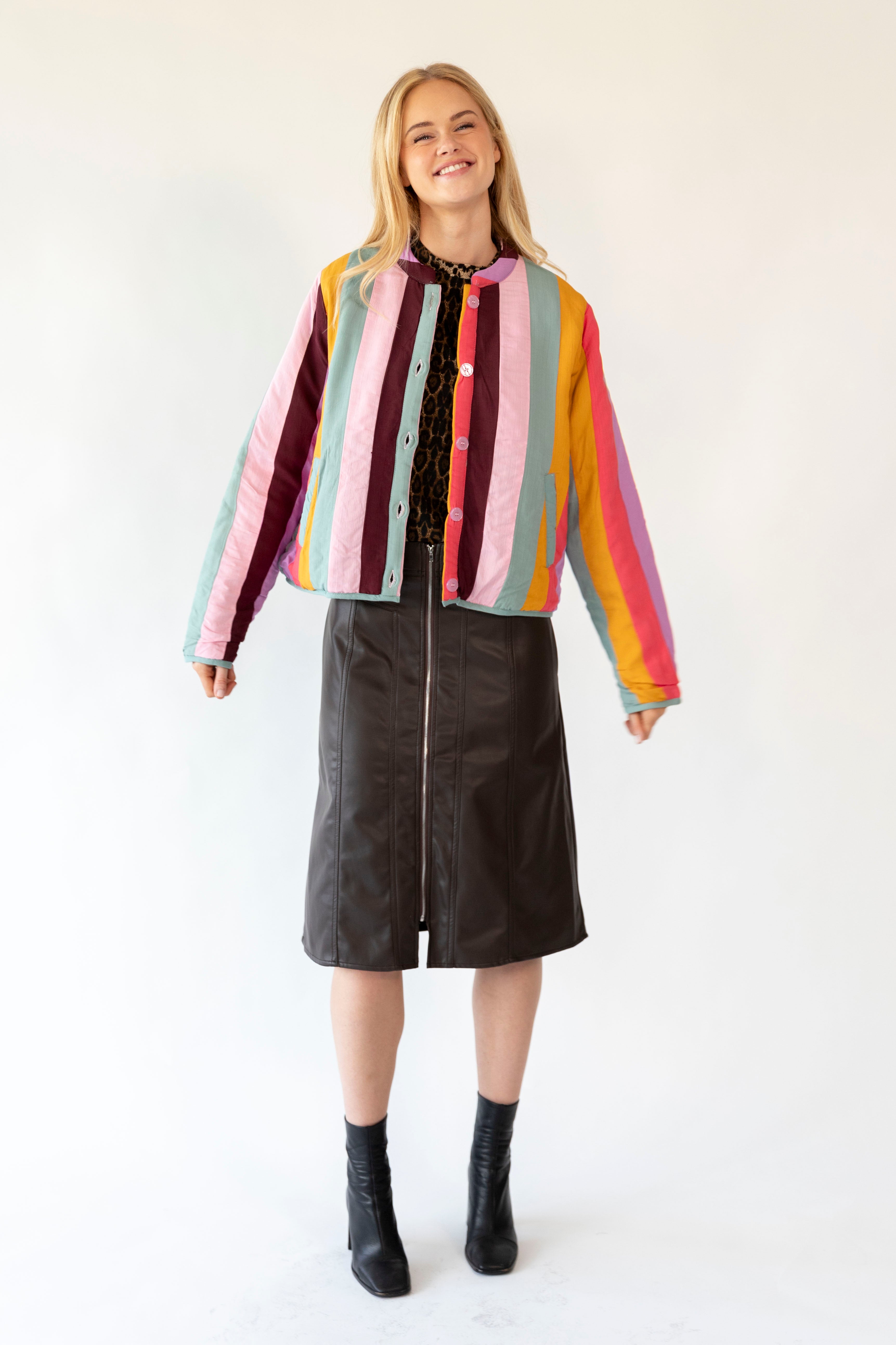 Emilia Stripe Jacket - Multi