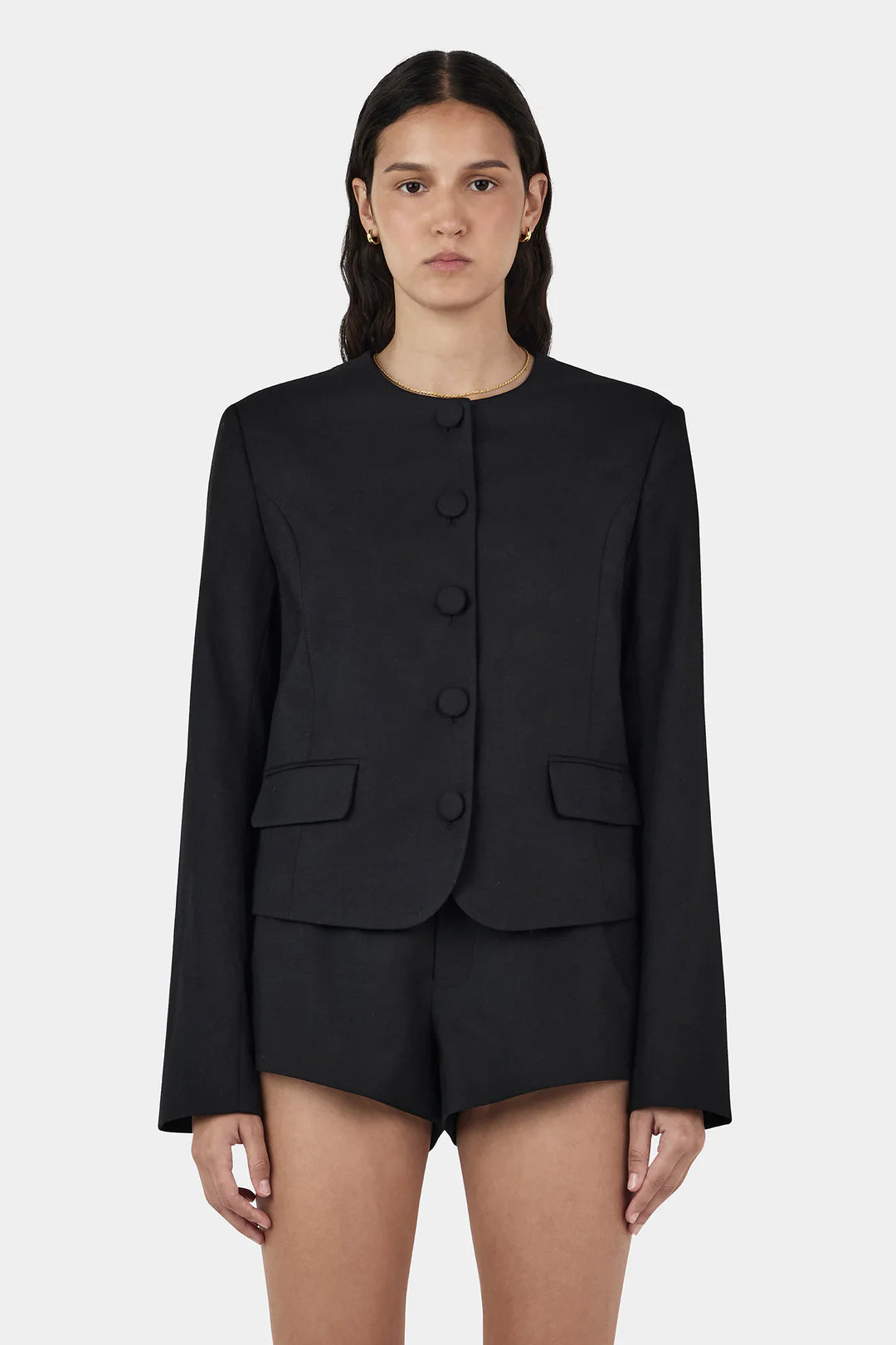 Millard Cropped Jacket - Black