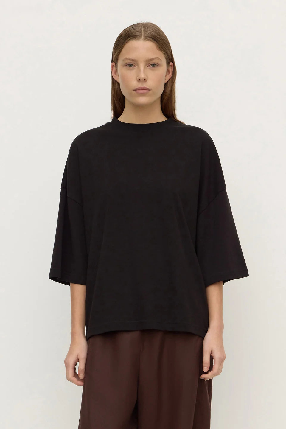 Assembly Label Max Cotton Oversized Tee - Black