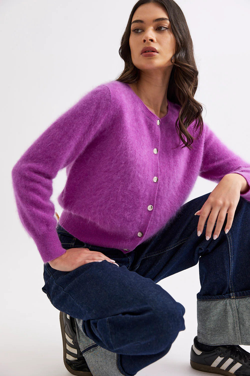 Sierra Cardi - Electric Purple