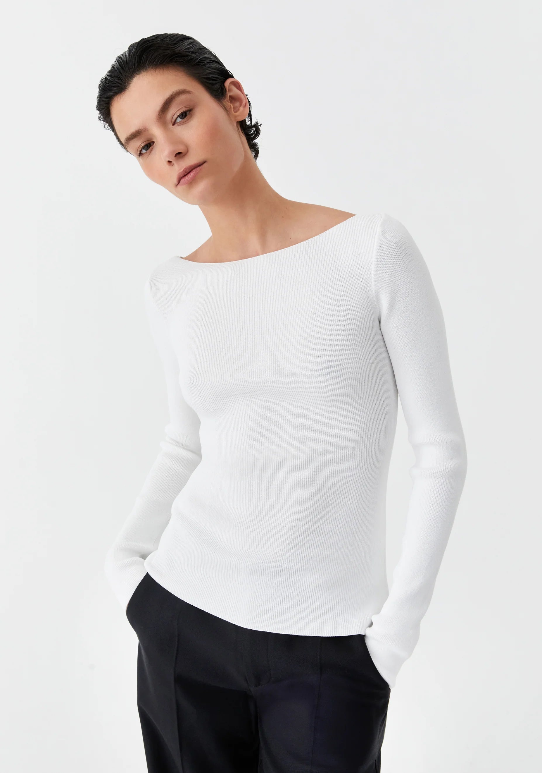 Morrison Cate Knit Top - White