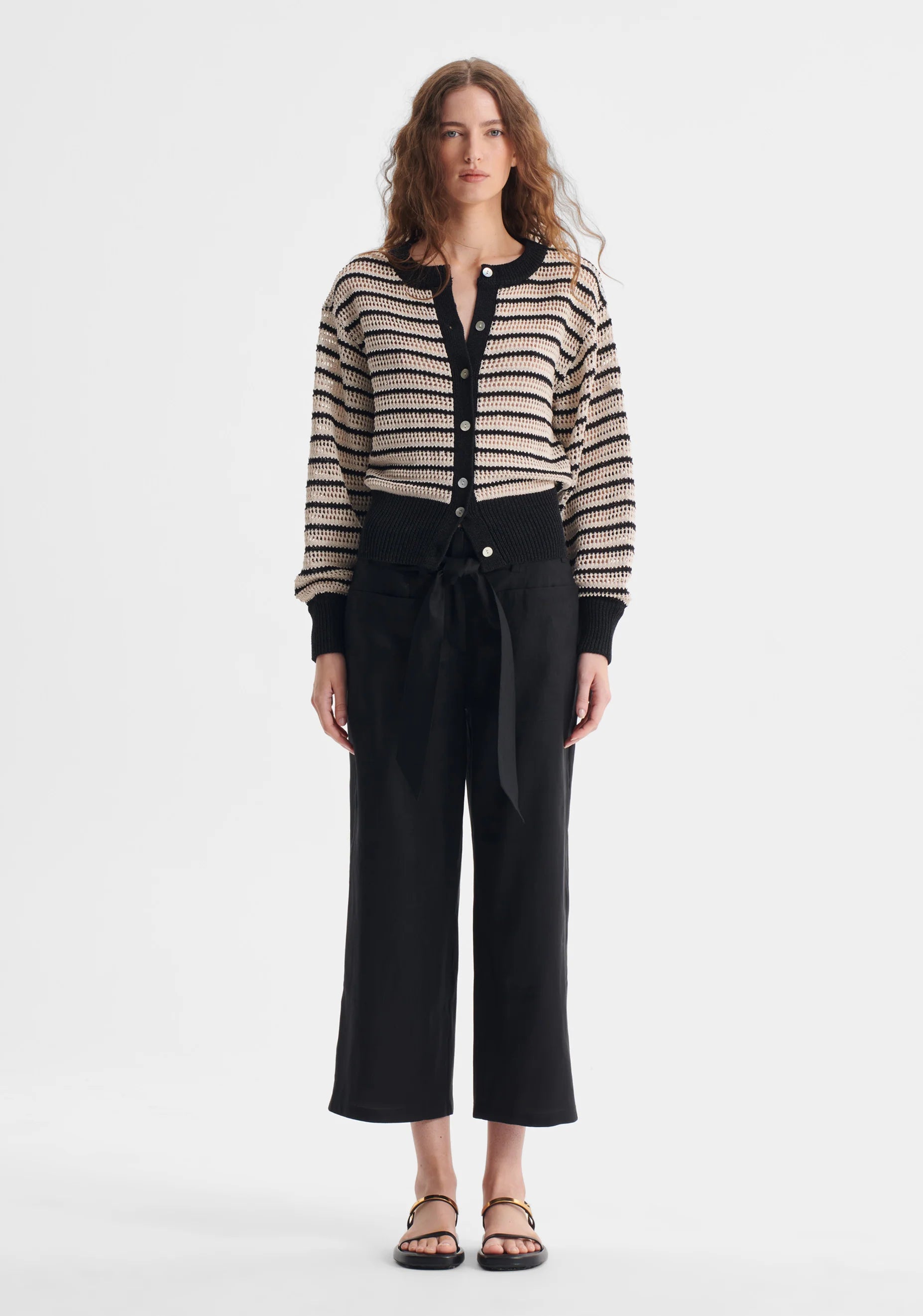 Morrison Clover Knit Cardigan - Stripe