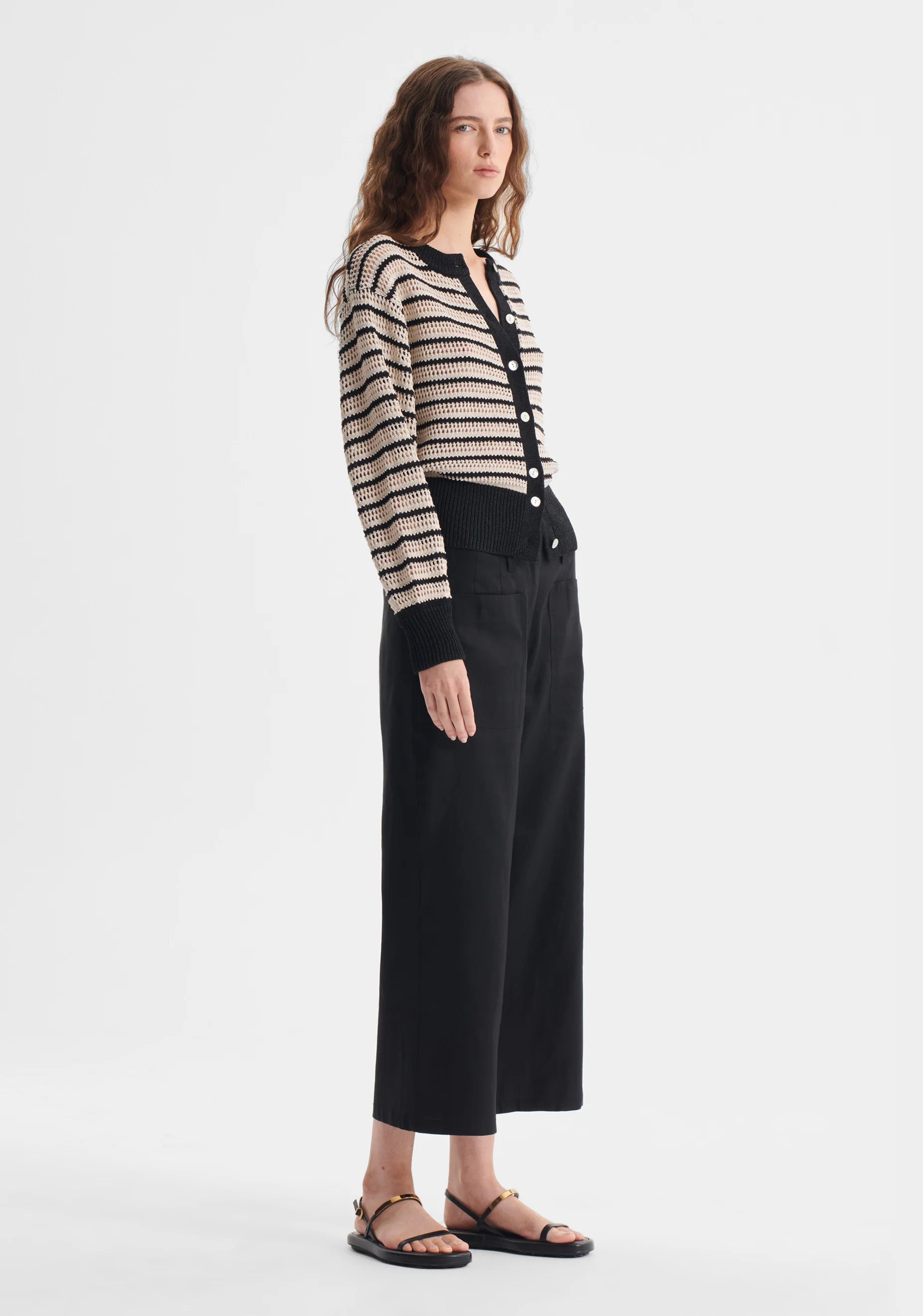 Morrison Clover Knit Cardigan - Stripe