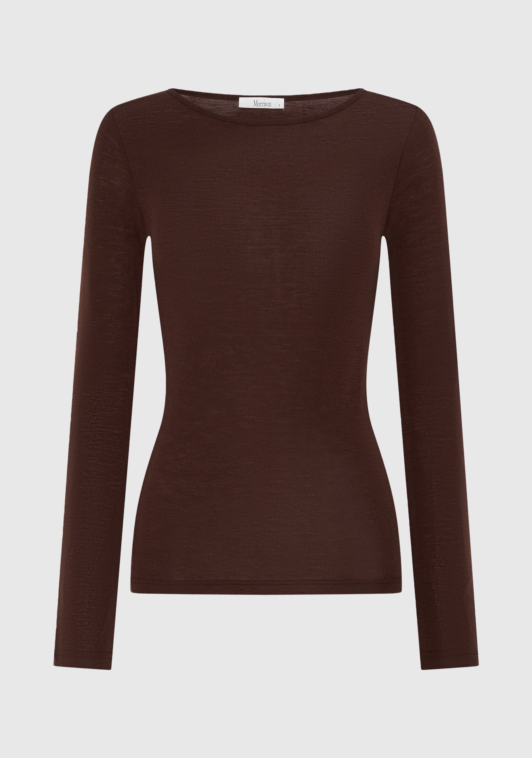 Morri Merino Round Neck - Espresso