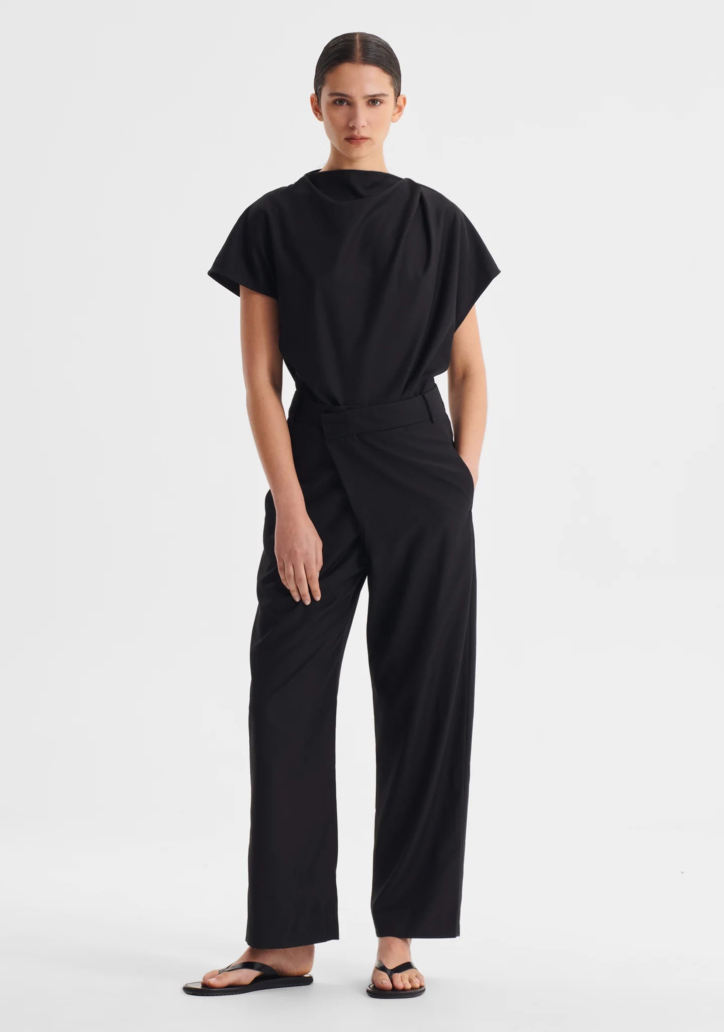 Sebastian Wrap Pant - Black