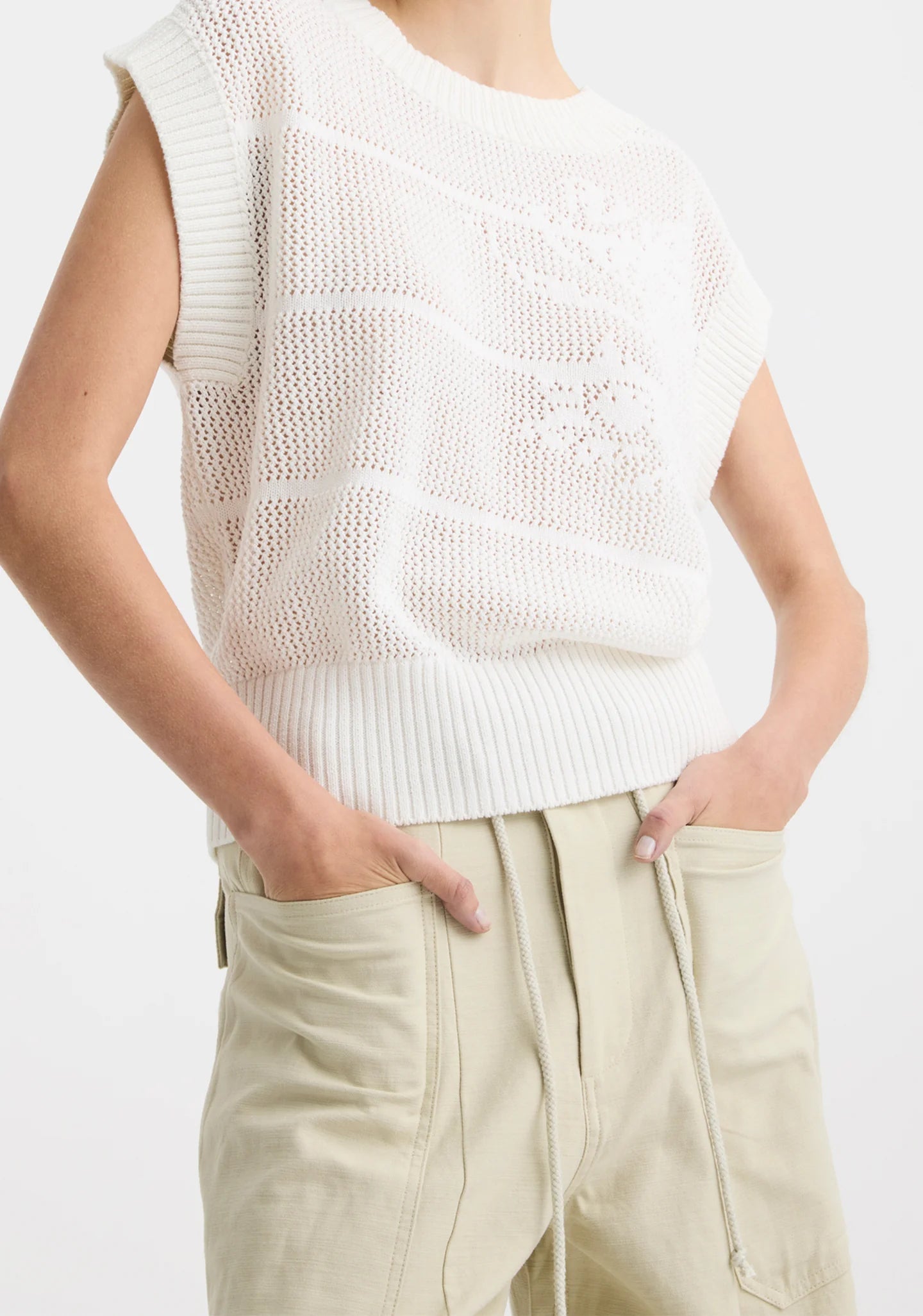 Morrison Charlie Cargo Pant - Chalk