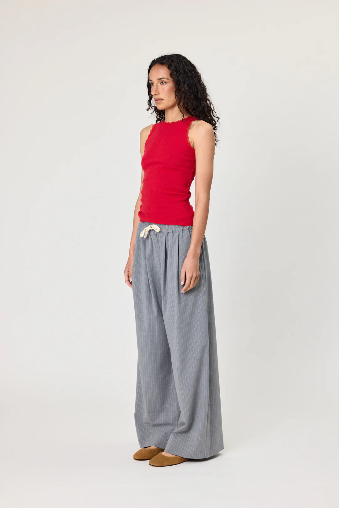 Rhodes Pants - Grey Stripe