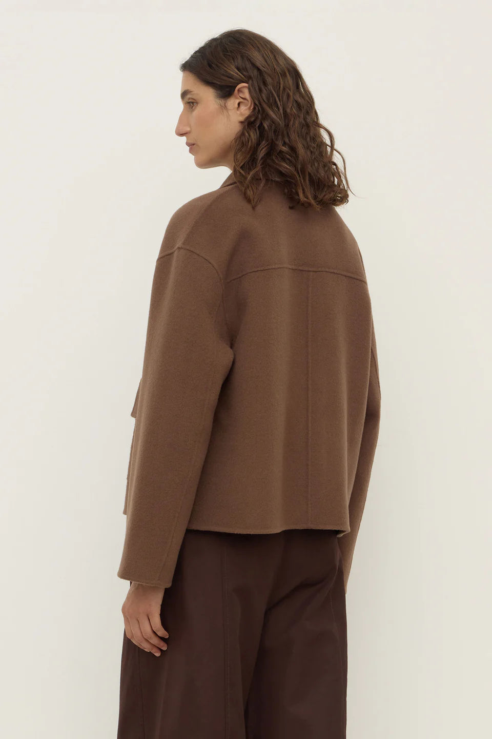 Mya Wool Jacket – Chocolate