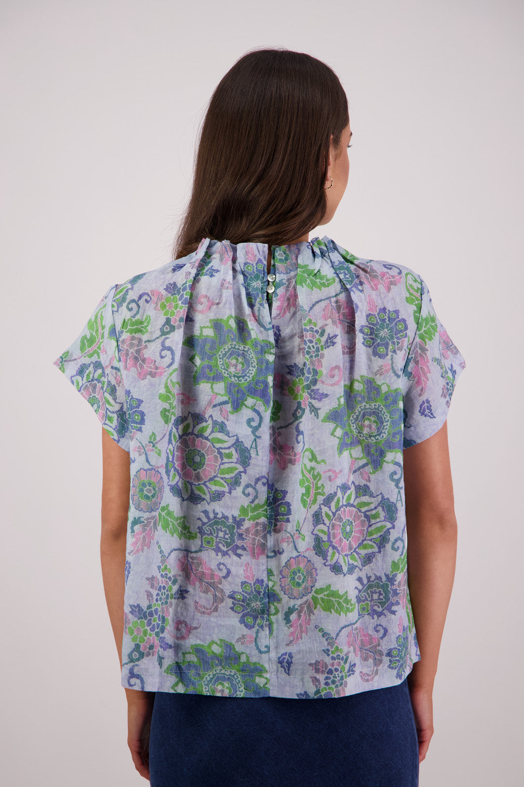 Briarwood Pia Top - Blue Floral