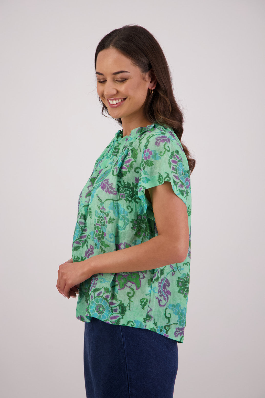 Briarwood Pia Top - Green Floral