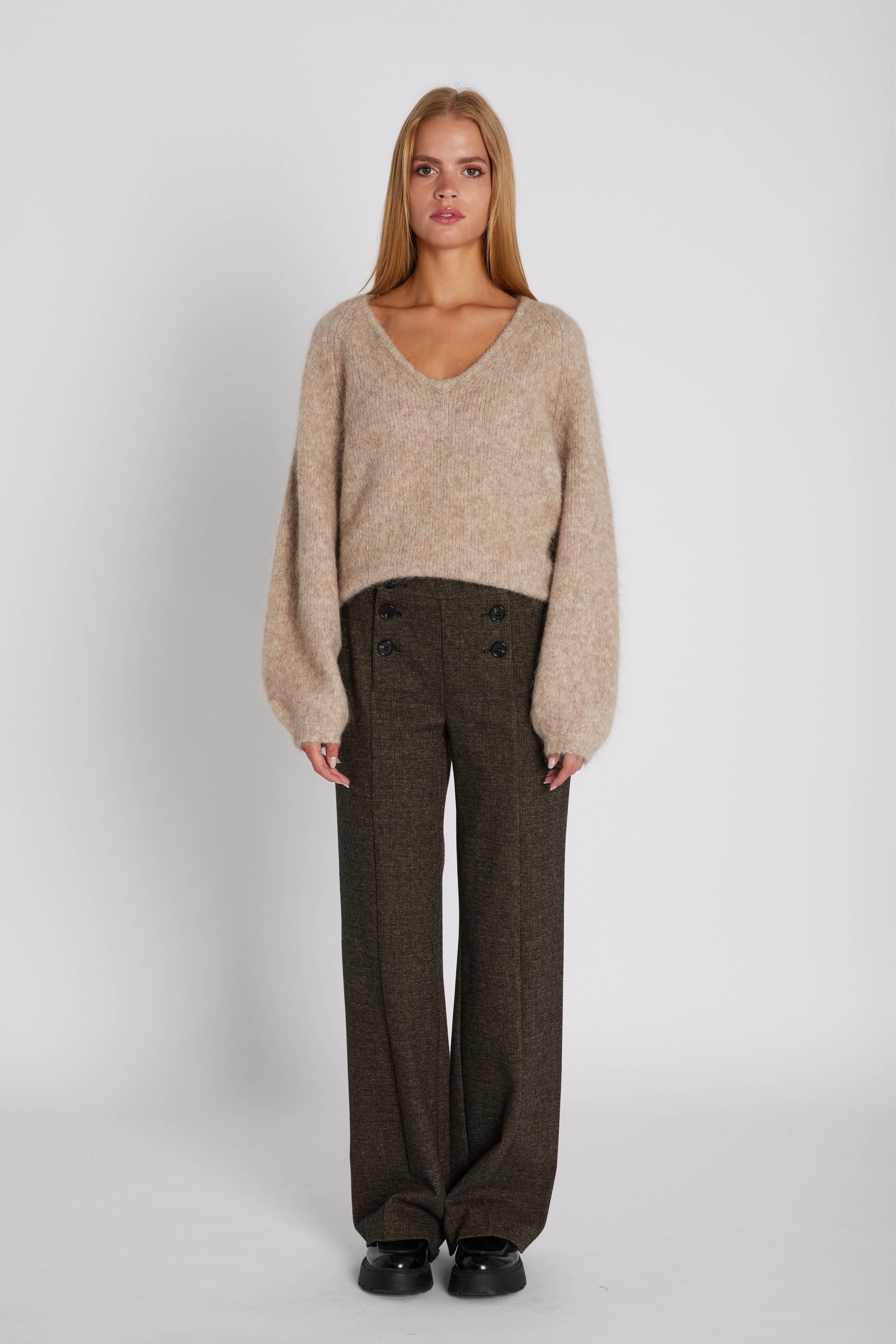Zoey Wide Pants - Brown Sugar