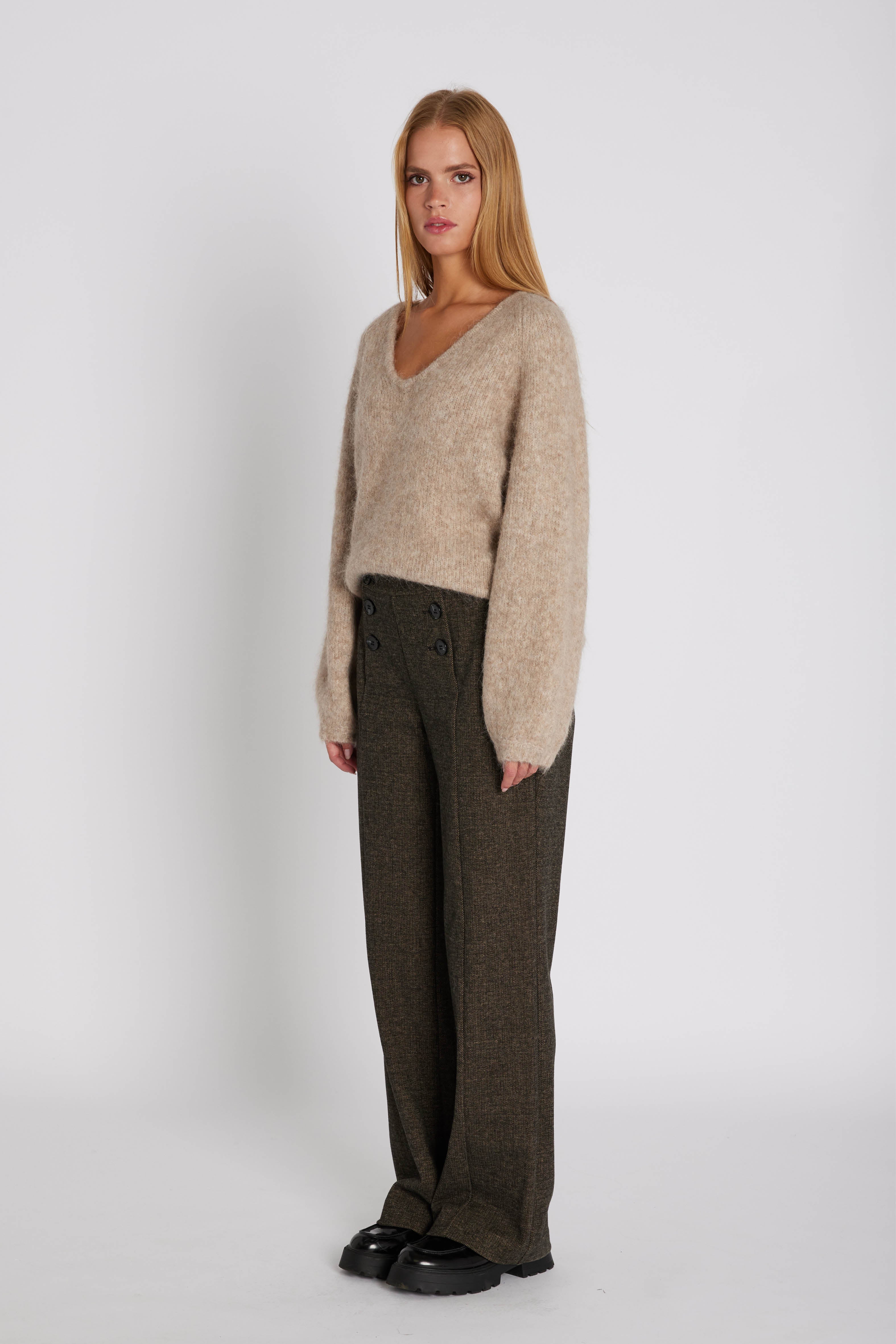 Zoey Wide Pants - Brown Sugar