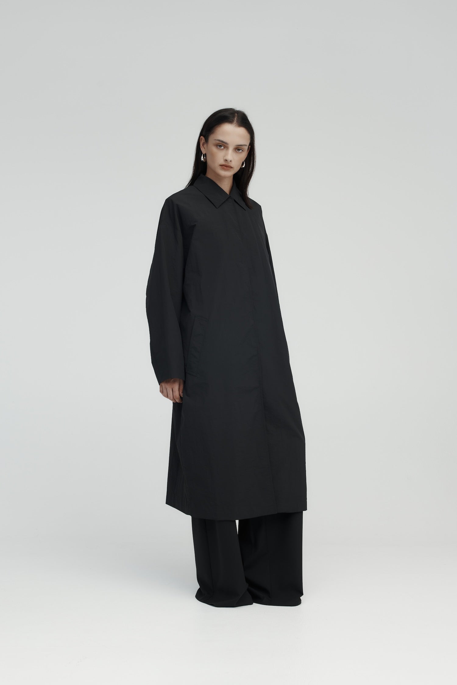 Rebe Curve Trench - Black