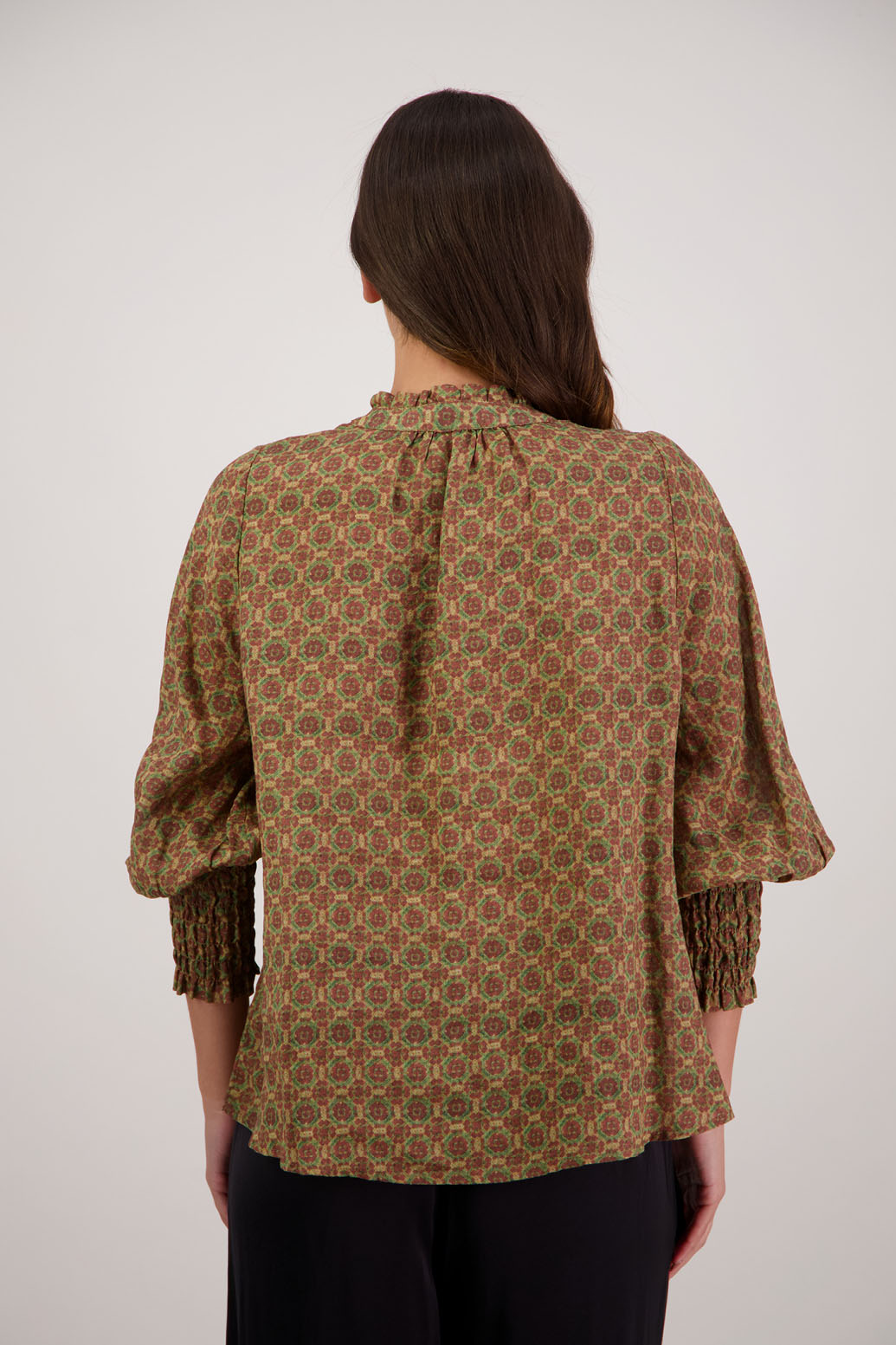 Raewyn Top - Camel Tile