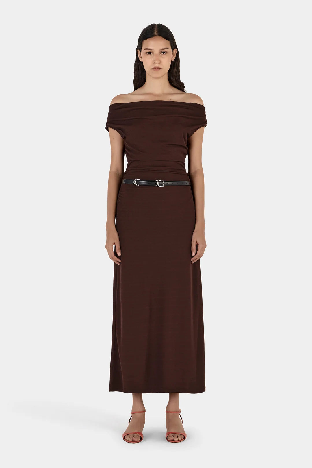 Hansen & Gretel Amara Midi Dress - Choc
