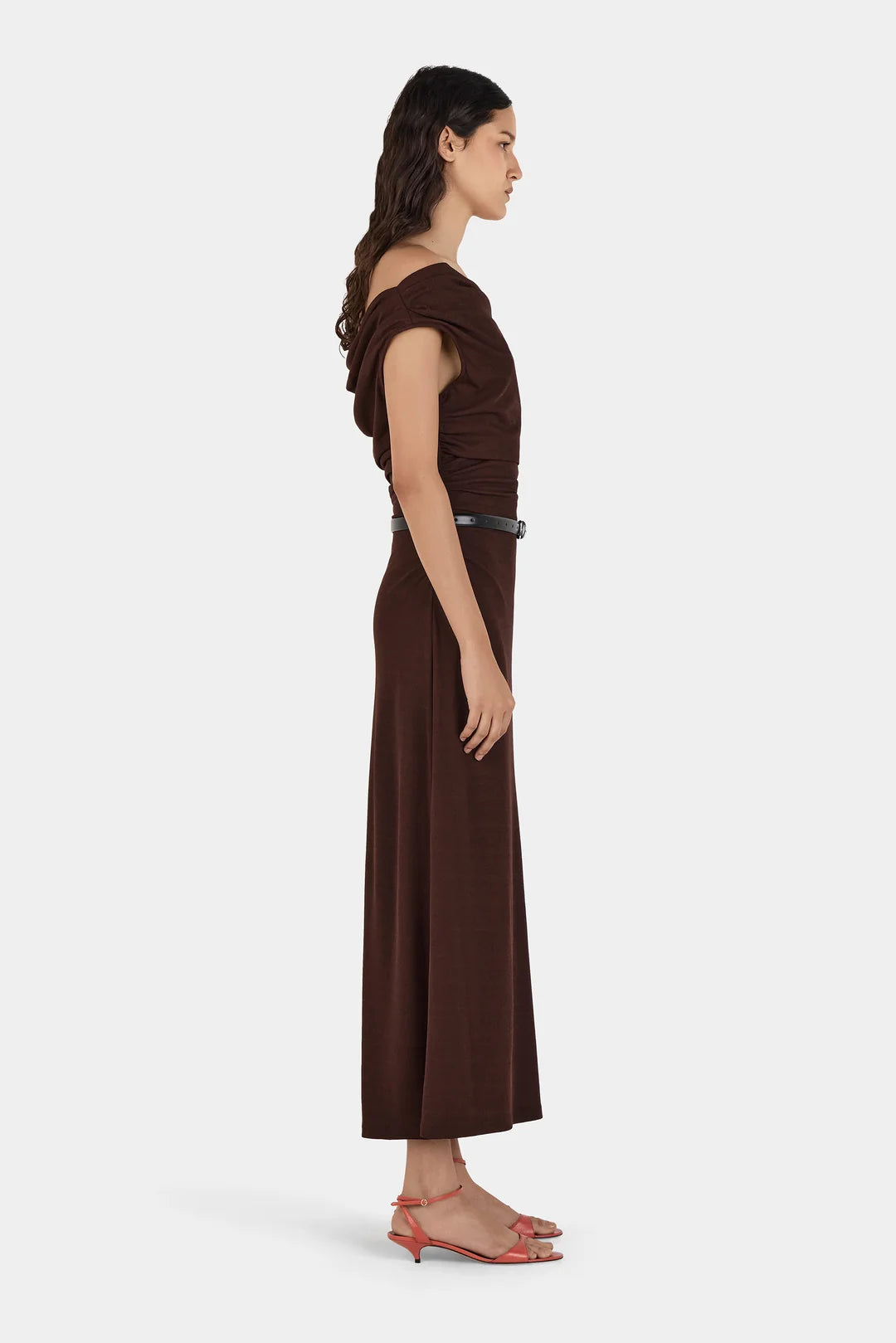 Hansen & Gretel Amara Midi Dress - Choc