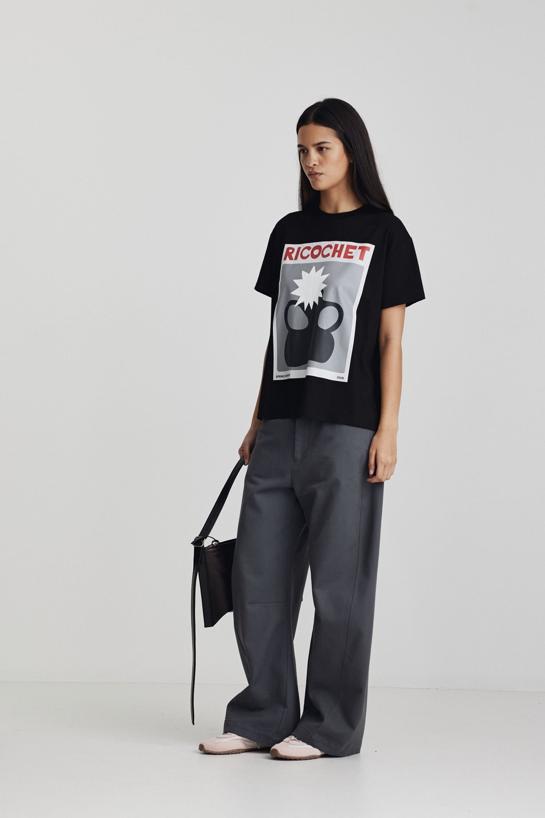 Ricochet Aiden Tee - Black + Black