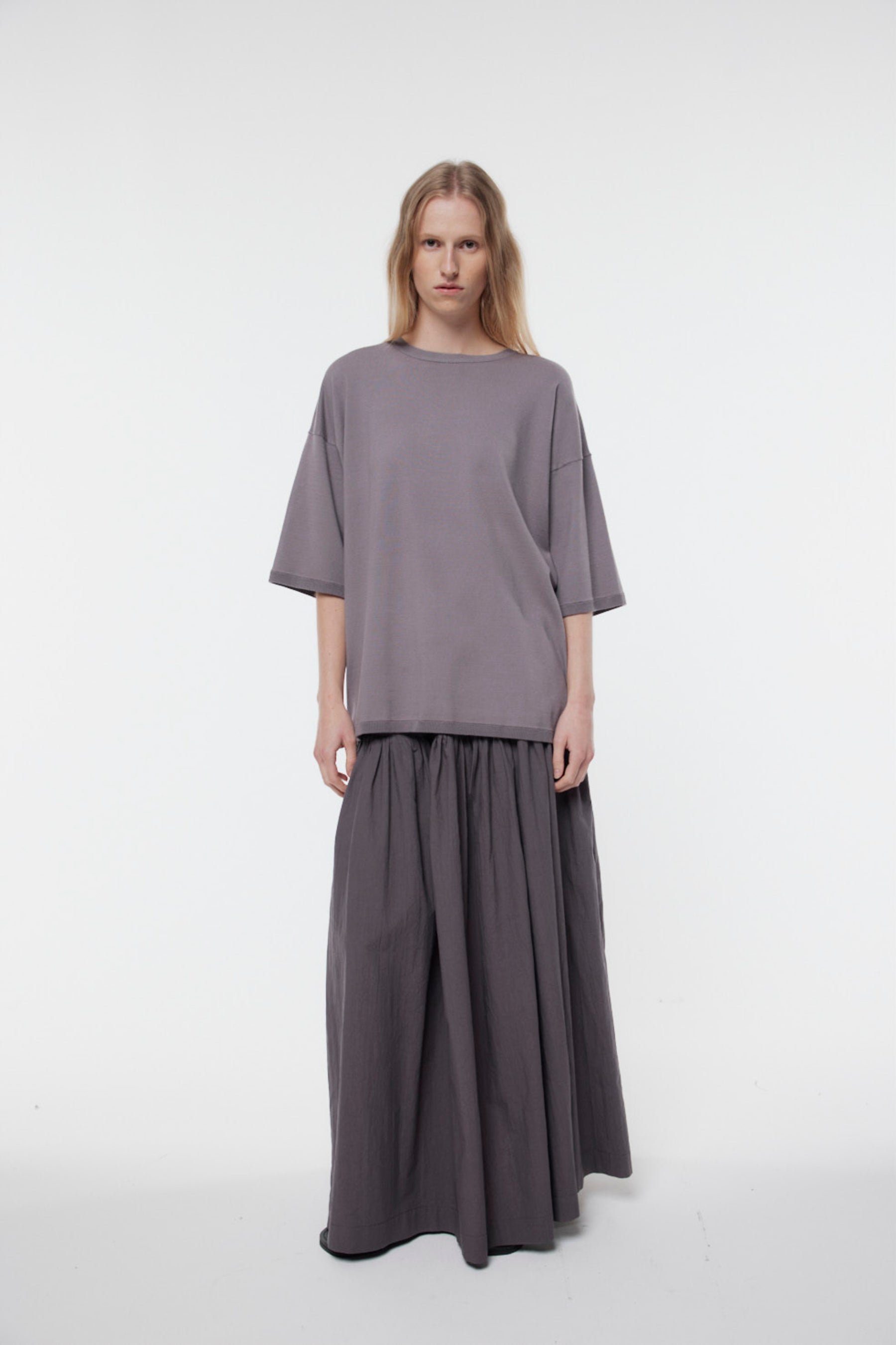 Gregory Marlon Knit Tee - Ash Lavender