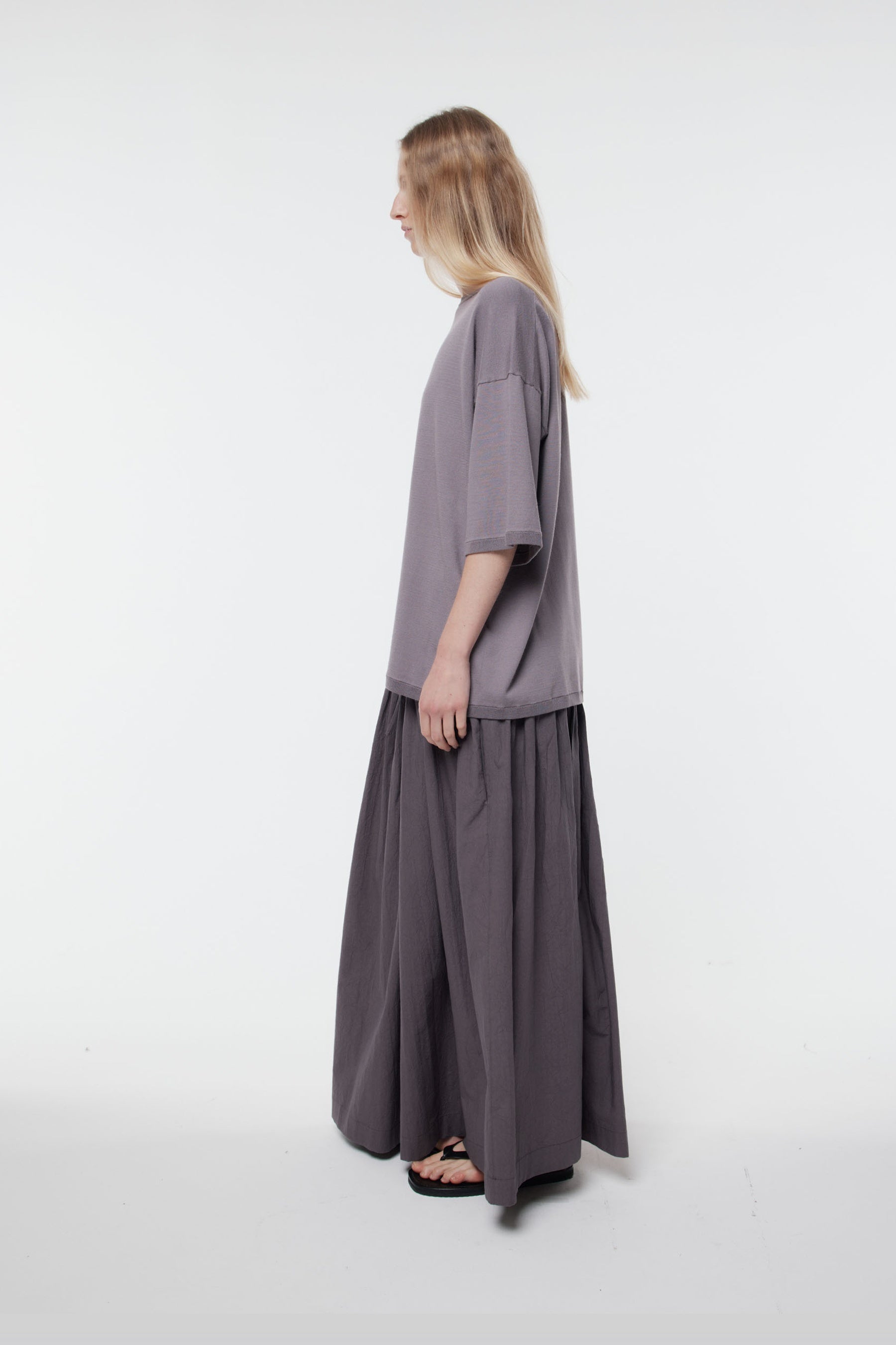 Gregory Marlon Knit Tee - Ash Lavender