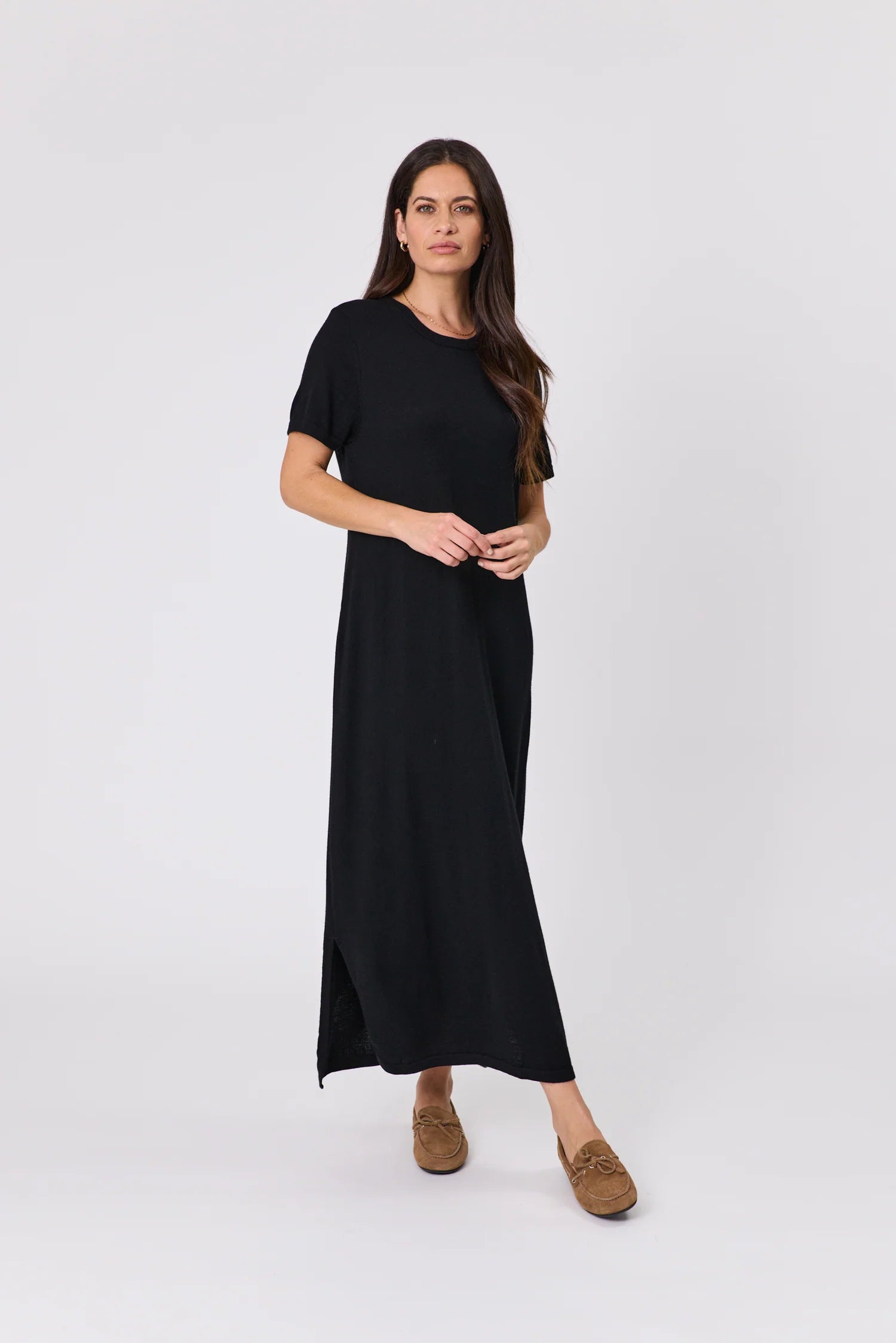 Marlow Serene Merino Dress - Black