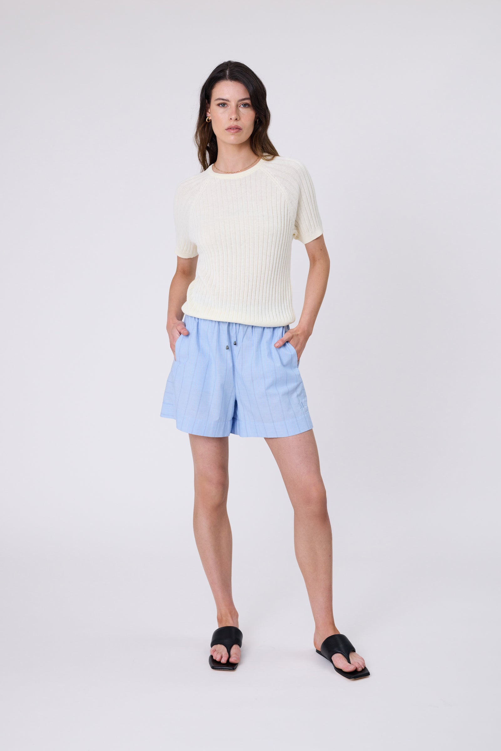 Shoreline Short - Blue Stripe