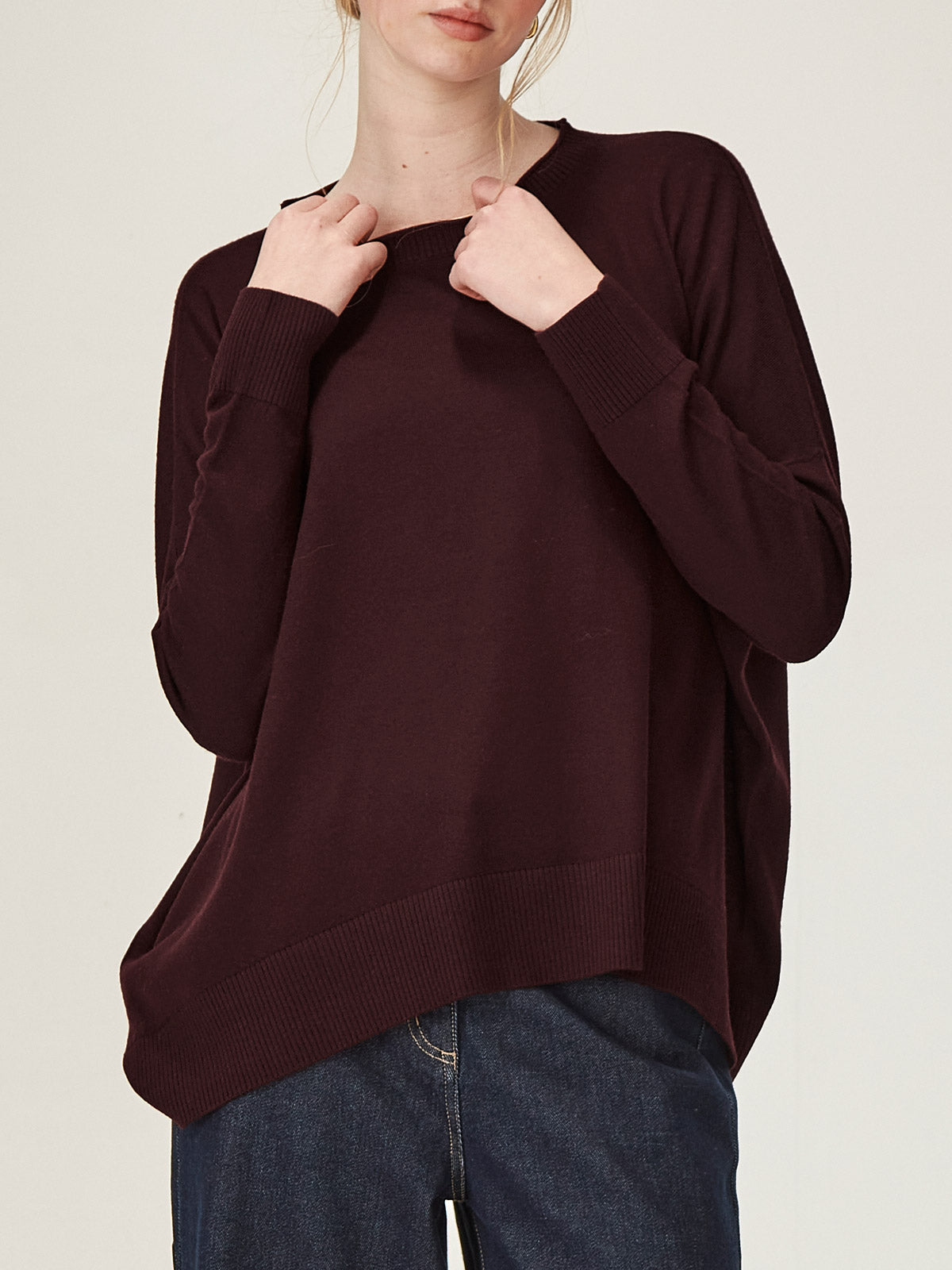 Gemma Merino Weekender - Plum