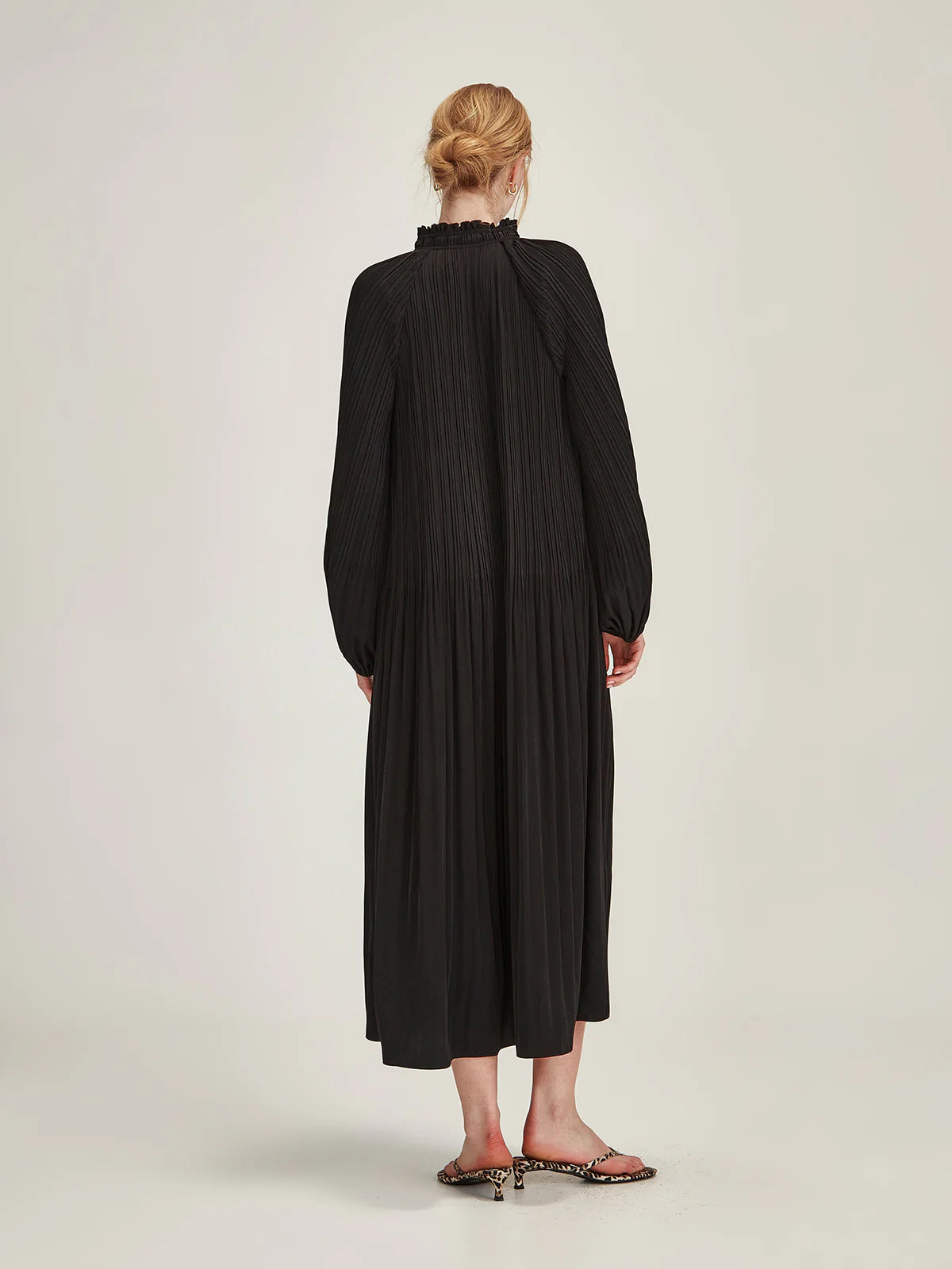 Jojo Pleat Dress - Black
