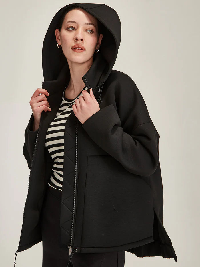 Tokyo Hooded Coat - Black