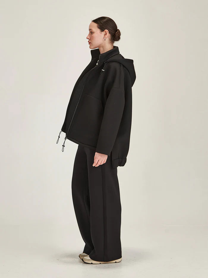 Tokyo Hooded Coat - Black