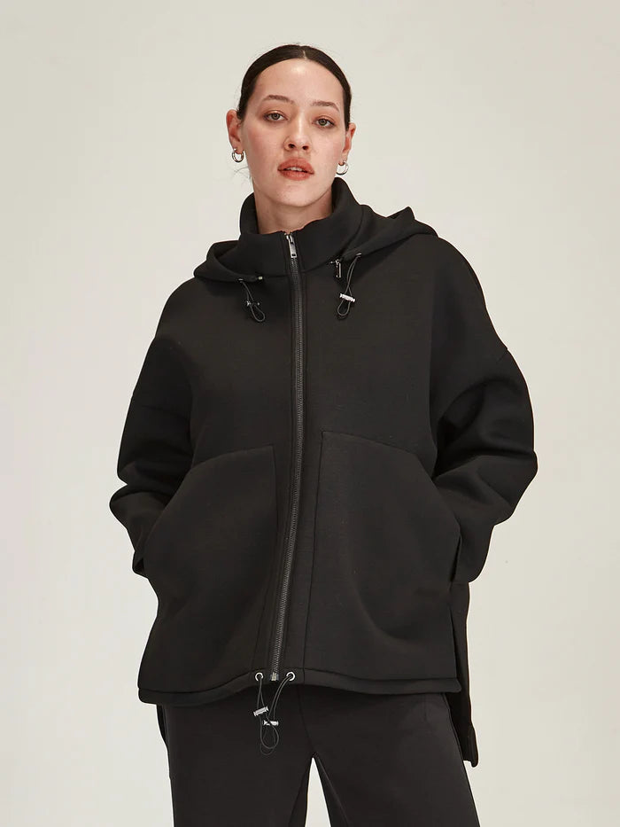 Tokyo Hooded Coat - Black